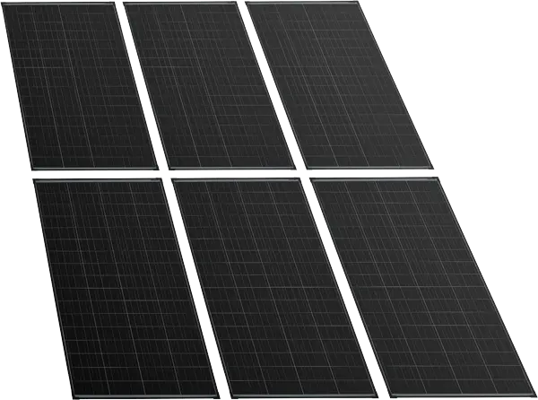 Rechte Solarpanele